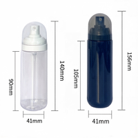 Flacon pulvérisateur rond en PET de 100 ml et 120 ml, imprimé en sérigraphie, pour brume fine, protection solaire, hydratant et nourrissant