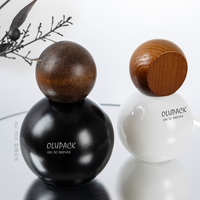 Faible MOQ, Nouveau Design, Flacon de Parfum Transparent en Forme de Boule de 30ml, 50ml, 80ml, 100ml, Vide avec Pompe Vaporisateur