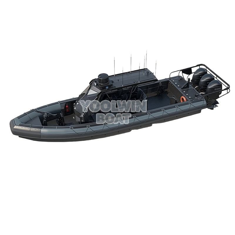 5 Engine Rhib Heavy Duty 9.6m Aluminum RIB/RHIB Boat with 60 Knots Speed 20-Person ...