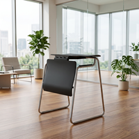 Chaise de formation commerciale pliable en plastique, chaise d'école, table
