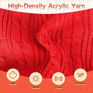 छोटी नस्लों के लिए लाल बुना हुआ कुत्ते की पोशाक के साथ थोक लाल बुना हुआ कुत्ते की पोशाक - Product Image 5