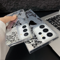Coque Papillon Laser TPU pour Samsung Galaxy S26 S23 Ultra S25 Plus S24 FE A37 A57 A56 A55 A54 A25 A34 A16 5G