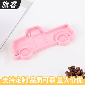 Pink Silicone Car Shape Baking Mold For Cake Decorating DIY Fondant Chocolate Molding - Product Image 4