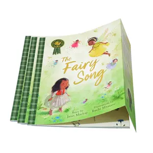 Custom Children Books Paperback Softcover with Gold Hot Stamping Book Printing Service