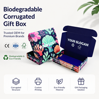 Boîtes cadeaux rigides biodégradables en carton ondulé recyclé, logo personnalisé en relief, fermeture magnétique pour l'emballage des chaussures