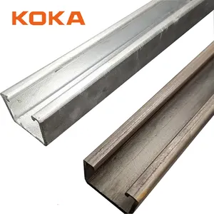 High Quality Unistrut 41*41 Hot Dipped Galvanized 316 Stainless Steel Custom Slotted Solid Unistrut C Channel