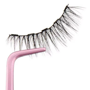 Pinzas de metal para pestañas, pinzas curvas para pestañas con regla incorporada, herramienta de belleza de precisión para uso en salón - Product Image 3
