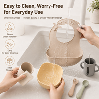 Fabrication sur mesure OEM ODM, vaisselle ronde pour enfants, écologique, sans BPA, en silicone de qualité alimentaire, ensemble de bols d'alimentation pour bébé, imperméable