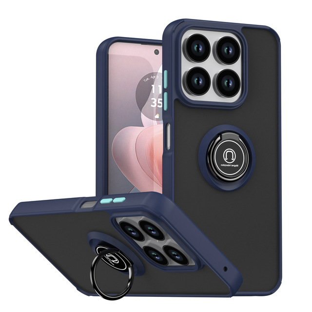 Qiying A7 Luxury Design Magnetic Stand Phone Case for ZTE Blade V70 A34 Shockproof Protective Cover with Phone Grip Included