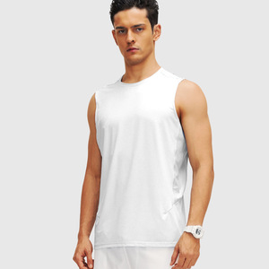 قمصان رياضية قطنية للركض بدون أكمام قمصان رياضية للرجال للتمارين الرياضية - Product Image 6