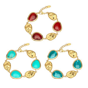 एरेसी महिलाओं की स्टेनलेस स्टील चेन ब्रेसलेट वॉटरप्रूफ 18k pvd सोने की प्लेटेड पानी रिसिन चेन ब्रैसलेट गहने - Product Image 5