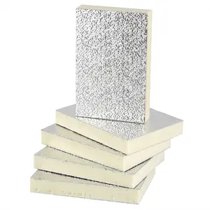 Fireproof Insulation Material PIR Pre-insulated Duct Panel Material Of Insulation And Fireproof Board Double - Sided Aluminum Phenolic Foam Insulation Board