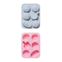 Moules à gâteau en silicone design boules, réutilisables, de qualité alimentaire, mignons, en silicone magnétique pour chocolat, bonbons et glaçons DIY