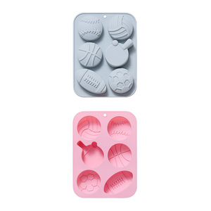 Moldes de Silicona para Pasteles con Diseño de Bolas, Reutilizables, de Grado Alimenticio, Lindos Moldes Magnéticos de Silicona para Chocolate, Dulces y Hielo - Product Image 1