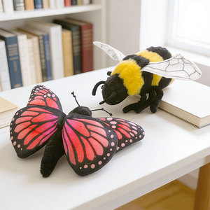 Juguete <span class=keywords><strong>de</strong></span> Peluche <span class=keywords><strong>de</strong></span> Insectos Ecológico Relleno <span class=keywords><strong>de</strong></span> Algodón PP, Simulación <span class=keywords><strong>de</strong></span> Abeja, Mariquita, Araña, Muñeca para Niños - Product Image 1