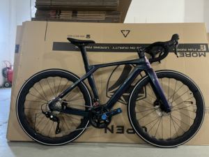 Bicicleta de Carretera 700C Totalmente de Fibra de Carbono T10pro, 2.ª Generación, RS-24S con Juego de Ruedas de Carbono Hidráulico, 24 Velocidades para Adulto, Estilo Urbano Twitter - Product Image 3