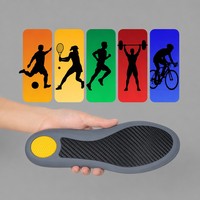 Semelle intérieure classique respirante en maille, confortable, avec support de voûte plantaire en mousse PU de qualité supérieure et coussin en mousse à mémoire de forme pour chaussures de sport et usage quotidien