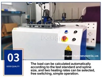 Medidor de Temperatura de Distorsión por Calentamiento Vicat de PVC, Tipo Botón Eléctrico, Aparato Vicat Automático