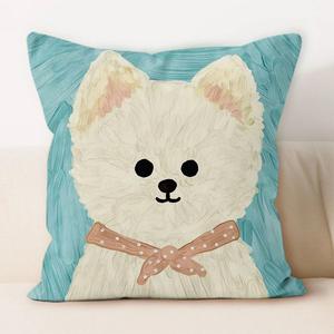 INSHARE Bunte Plüsch Cute Puppy Style Kissen bezug Sofa kissen Modern Animal Office Lenden kissen Bett Kopfstütze Kissen bezug - Product Image 4