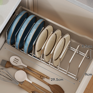 MIXWARES <span class=keywords><strong>Escurridor</strong></span> <span class=keywords><strong>de</strong></span> <span class=keywords><strong>Platos</strong></span> <span class=keywords><strong>de</strong></span> Acero Inoxidable, Organizador <span class=keywords><strong>de</strong></span> Cocina para <span class=keywords><strong>Platos</strong></span>, Tazones y Encimeras - Product Image 4