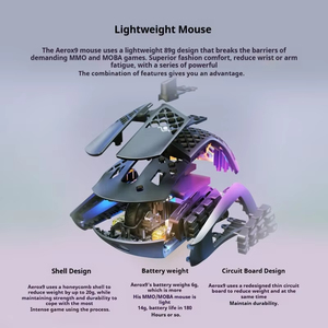 <span class=keywords><strong>SteelSeries</strong></span> World Warcraft Édition Limitée AEROS 9 <span class=keywords><strong>Souris</strong></span> de Jeu 2.4G pour Bluetooth <span class=keywords><strong>Souris</strong></span> Filaire Exclusive Personnalisable à Trois Modes - Product Image 6