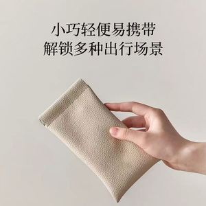 Étui de rangement portable pour lunettes de soleil en cuir PU, style suspendu, ouverture élastique, boîte à fermeture automatique - Product Image 3