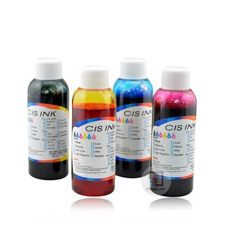 Food Grade 100ml 4/6 Colors Cyan Magenta Yellow Black Eatable Ink Gravure Transfer Printing Edible Ink