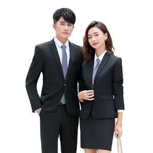 उच्च गुणवत्ता वाली महिला वर्दी स्कर्ट सूट होटल होटल डिजाइन वर्दी कार्यालय महिला पुरुषों के लिए प्रबंधक वर्दी