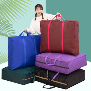 LMZ10 sac mobile Non tissé de couleur unie, sac de rangement de grande capacité, emballage de voyage, sac tissé Portable - Product Image 3