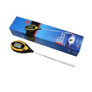 4 trong 1 đất Tester kỹ thuật số đất Moisture <span class=keywords><strong>Meter</strong></span> với pH, ánh sáng mặt trời & màu mỡ Tester, nhà máy đồng hồ nước ẩm kế - Product Image 1