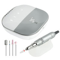 Machine à ongles électrique portable 35000 tr/min pour manucure et pédicure professionnelle, outil de salon rechargeable sans fil