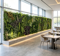 Mur végétal artificiel en plastique, design arbre vert, pour décoration murale suspendue du Nouvel An chinois, de la remise des diplômes et de Thanksgiving, pour la maison