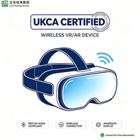 Casque VR/AR sans fil LCS certifié UKCA pour le marché britannique, lunettes de réalité virtuelle immersives