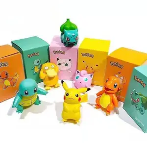 Vendita calda Sleeping Pokemoned scatole Anime Pokemoned Pika Model Statue Collection Anime Action Figures bambini ragazzi ragazze giocattoli