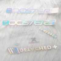 Autocollants de voiture de transfert de vinyle imperméables découpés Logo lettre décalcomanies de voiture 3D personnalisées pour l'utilisation de pare-chocs de voiture de bannière de fenêtre de véhicule