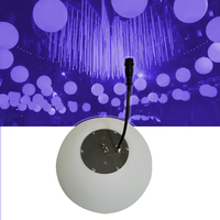Lumière matricielle étanche IP65 DMX 512 24V DC à intensité variable, boule LED décorative RGB pour éclairage de scène en extérieur