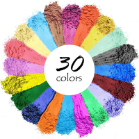 Nouvelle série plus brillante qualité cosmétique peau sûre savon bombe de bain coloré naturel Mica poudre pour peinture résine époxy perle Pigment
