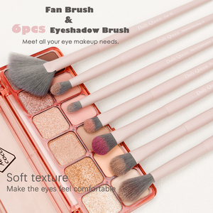 DailyQueen Morph 19 Pcs Pink Vegan Synthetic Hair Paint Makeup Brushes Custom Logo High Quality Bling Foundation Concealer - Product Image 5