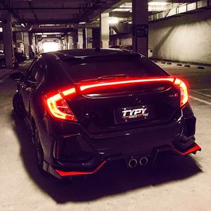 ไฟท้าย LED สำหรับ Honda Civic Hatchback รุ่น TYPE-R ปี 2016-2021 ไฟเตือนแบบไหลผ่าน - Product Image 2