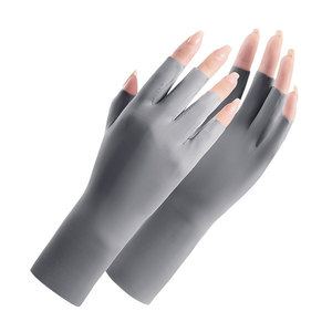 <span class=keywords><strong>Gants</strong></span> de cyclisme d'été en coton avec logo personnalisé pour femmes <span class=keywords><strong>gants</strong></span> de protection <span class=keywords><strong>UV</strong></span> sans doigts pour <span class=keywords><strong>ongles</strong></span> en gel - Product Image 1
