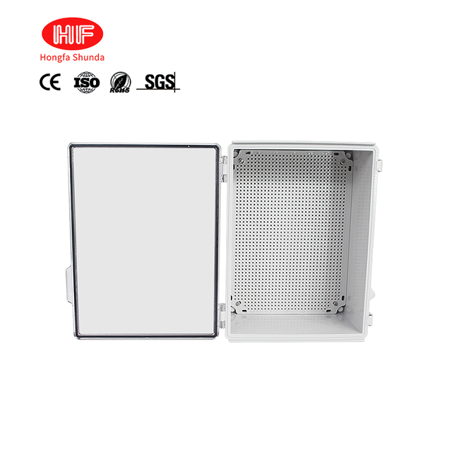 Waterproof Weatherproof ABS Plastic IP67 Distribution Box Electric Enclosure Grey with Mounting Plate 400x300x180mm