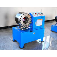 Machine de Sertissage Automatique pour Tuyaux Hydrauliques de Pelleteuse 6-51 mm, Sertisseuse de Durites, Équipement de Fabrication de Produits en Caoutchouc
