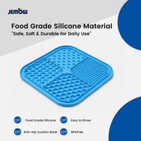 Tapis de léchage écologique en silicone étanche pour animaux de compagnie avec ventouse, compartimenté, pour une alimentation lente, adapté aux chiots, chatons, petits chiens et chats