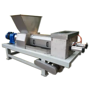 SUS304 dewatering screw press for fruit waste doing composting
