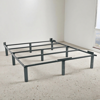 Cadre de lit en métal de conception moderne pliable et réglable pour une utilisation dans la chambre d'école d'hôtel
