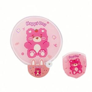 Éventail publicitaire en PVC transparent, personnalisé avec logo, motif dessin animé, cercle ou étoile, idéal pour cadeaux, vente en gros à prix réduit - Product Image 2