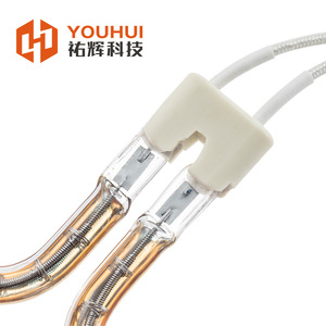 Lámpara infrarroja Youhui de 800W 120V con elemento calefactor de cerámica ovalado para equipos de secado - Product Image 2