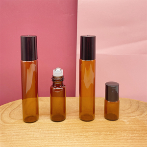 2Ml 5Ml 10Ml Thủy Tinh Màu Hổ Phách Hương Thơm <span class=keywords><strong>Mini</strong></span> Mẫu Tinh Dầu Cuộn Trên Chai Khử Mùi - Product Image 1