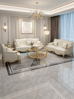 Ensemble de canapés Chesterfield capitonnés en similicuir de luxe classique antique, une, deux ou trois places
