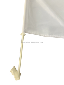 Drapeau de fenêtre de <span class=keywords><strong>voiture</strong></span> personnalisé en polyester à séchage rapide, imprimé numériquement, motif Turquie-Maroc, avec mât en plastique - Product Image 4